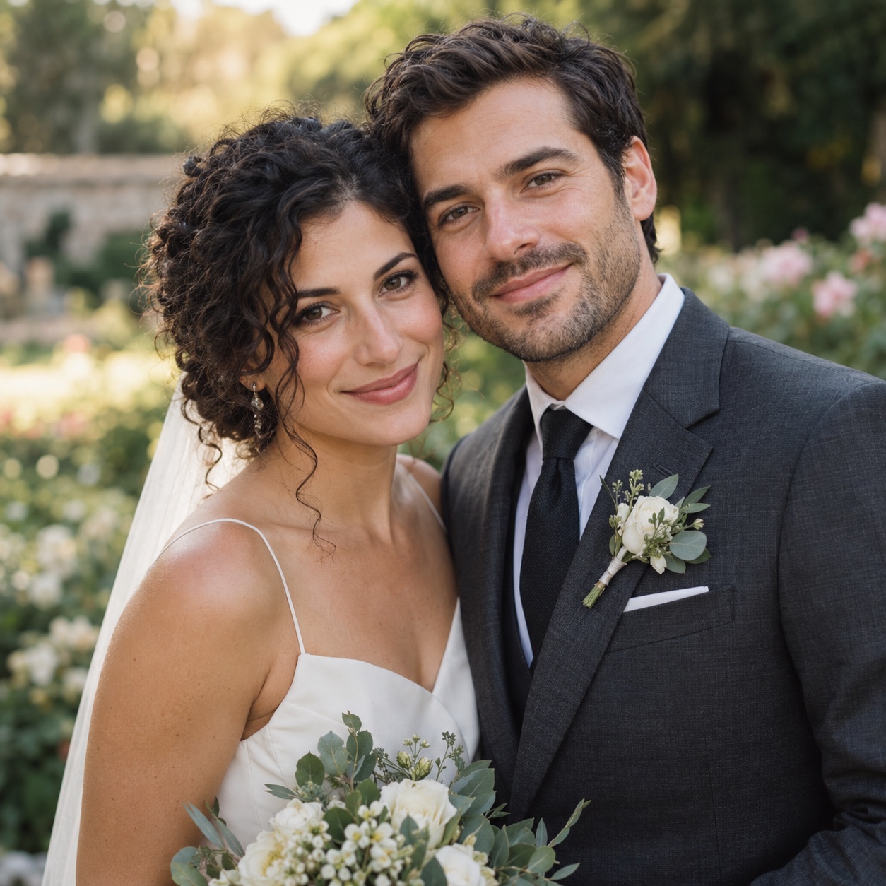 Original synthetic couple photograph